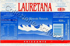 Lauretana (analisi 1992) vetro Friz 0,92 L [020605]