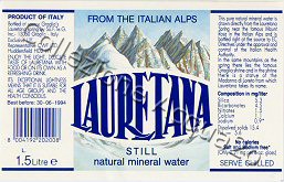 Lauretana (best before 1994) - Exp UK - Nat 1,5 L [020605]