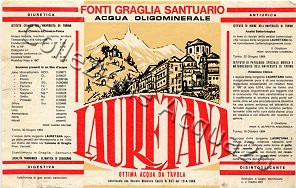 Lauretana (analisi 1964) vetro Friz 0,92 L