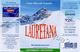 Lauretana (analisi 1997) vetro Leg Friz 0,92 L + 1,5 L