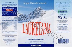 Lauretana (analisi 1997) vetro Nat 0,92 L + 1,5 L + 0,46 L