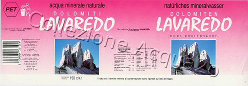 Lavaredo (analisi 1993) PET Nat 1,5 L
