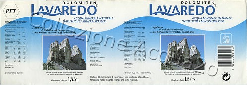 Lavaredo (analisi 1997) PET Friz 1,5 L   [151107]