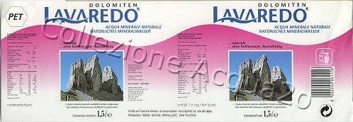Lavaredo (analisi 1997) PET Nat 1,5 L   [151107]