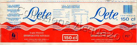 Lete (analisi 1993) PET Nat 1,5 L