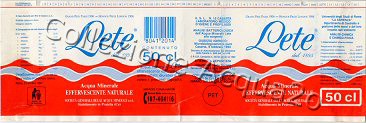 Lete (analisi 1997) PET Nat 0,5 L