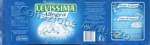 Levissima Allegra (analisi 2000) pet Nat 1,5 L