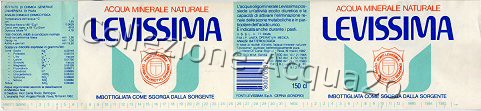 Levissima (analisi 1982) PET Nat 1,5 L