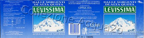 Levissima (analisi 1995) pet Nat 1,5 L