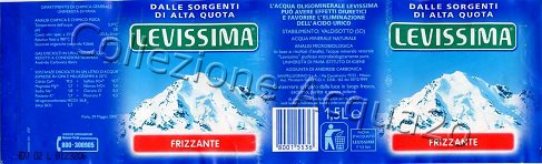 Levissima (analisi 2000) -montagne innevate senza riquadro- PET Friz 1,5 L + 0,5 L