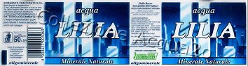 Lilia (analisi 2000) -etichetta trasparente- pet Nat 0,5 L + 2,0 L
