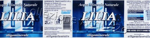 Lilia (analisi 2003) -etichetta trasparente- Pet Nat 2,0 L + 0,5 L
