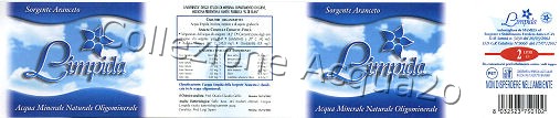 Limpida, Sorgente Aranceto (analisi 2002) PET Nat 2,0 L [260907]