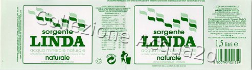 Sorgente Linda (analisi 1998) pet Nat 1,5 L
