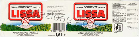 Sorgente Lissa (analisi 1995) PET Nat 1,5 L [110605]