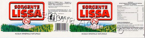 Sorgente Lissa (analisi 2000) PET Nat 1,5 L