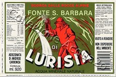 Fonte S. Barbara di Lurisia (analisi 1988) vetro Friz 0,92 L