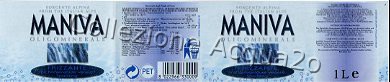 Maniva (analisi 1999) -Sorgente Alpina- pet Friz 1,5 L + 0,5 L