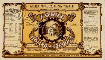 Fonte Molino Albedosa (analisi 1952) vetro Nat ?