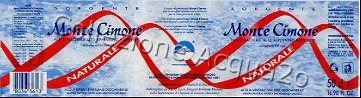 Sorgente Monte Cimone (analisi 1998) "bande a forma d'onda" pet Nat 0,5 L