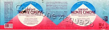 Sorgente Monte Cimone (analisi 1993*) pet Nat 0,5 L (* anno presunto perch non riportato in etichetta) 