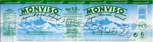 Monviso, Sorgente Fucine (analisi 1998) pet Nat 1,5 L