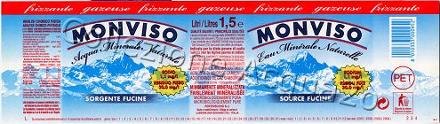 Monviso, Sorgente Fucine (analisi 1998) "Sodio e residuo fisso" PET Friz 1,5 L [171105]
