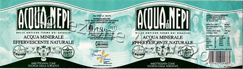 Acqua di Nepi (analisi 2000) PET Nat 1,5 L