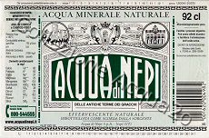 Acqua di Nepi (analisi 2003) VE Nat 0,92 L + 0,46 L