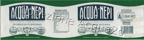 Acqua di Nepi (analisi 2006) PET Nat 1,5 L    [211007]