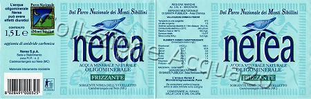 Nerea (analisi 1999) -Sorgente Nerea dell'Uccelletto - etichetta stretch sleeve - pet Friz 1,5 L + 1,0 L + 0,5 L   [020702]