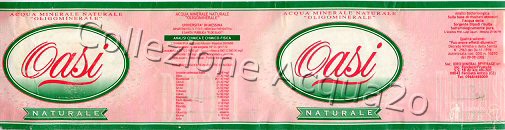 Oasi, Sorgente Diposi (analisi 1998) PET Nat 2,0 L