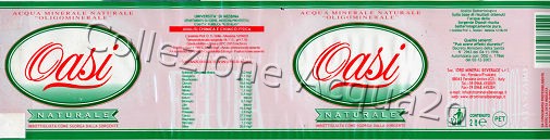 Oasi, Futura, Sorgente Dipodi (analisi 2003) etichetta plastificata- PET Nat 2,0 L [150106]