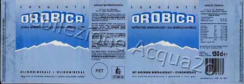Sorgente Orobica (analisi 1992) PET Nat 1,5 L