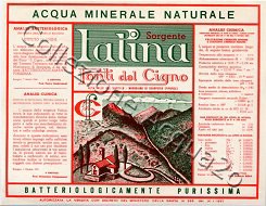 Sorgente Palina (analisi 1966) -green- vetro Nat ?