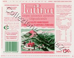 Palina (analisi 1997) vetro Friz 1,9 L + 0,92 L + 0,45 L