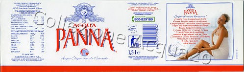 Acqua Panna (analisi 2001) -figura di donna- Pet Nat 1,5 L