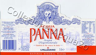 Acqua PANNA (analisi 2006) -Exp Australia- VE Nat 1,0 L   [210308]