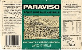 Paraviso (analisi 1983) vetro Friz 0,92 L