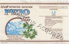 Pejo Fonte Alpina (analisi 1984) vetro Friz 1,5 L