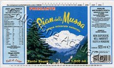 Pian della Mussa - Fonte Sauz (analisi 1997) vetro Friz 0,92 L + 0,45 L