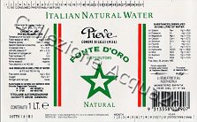 Pieve Fonte D'Oro (analisi 1993) Exp South Australia - vetro Nat 1,0 L