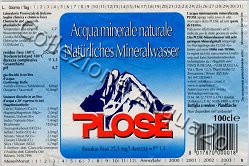 Plose (analisi 1996) vetro a rendere Nat 1,0 L