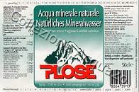 Plose (analisi 2000) vetro a rendere Friz 0,5 L + 0,25 L