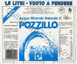 Sorgente Pozzillo (analisi 1990) PET Friz 1,5 L