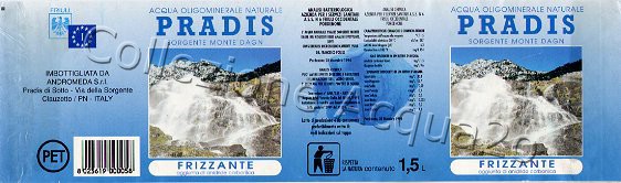 Pradis, Sorgente Monte Dagn (analisi 1994) pet Friz 1,5 L
