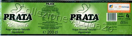 Prata (analisi 2000) -etichetta verde- "con Enel Energia" PET Nat 2,0 L