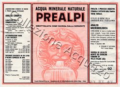Prealpi (analisi 1982) VE Nat 0,92 L