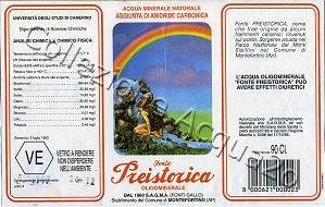 Fonte Preistorica (analisi 1993) VE Friz 0,90 L   [230208]