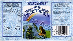 Fonte Preistorica (analisi 1999) vetro Nat 0,92 L + 0,45 L   [150802]